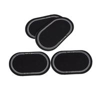 ERINGOGO 4 pièces Patch Double Pédale Noire pour Grosse Caisse Protection Renforcée de Peau de Batterie Stickers Amortisseurs pour Kit et Grosse Caisse