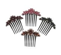 ERINGOGO 4 pièces Peignes Latéraux Cheveux Dégradé pour Mariage et Accessoires pour Mariées et Demoiselles