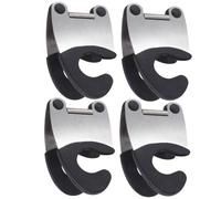 ERINGOGO 4 pièces Pince Anti-brûlure pour Bol et Ustensiles de Cuisine Lot de Clips Acier Inoxydable avec Grip Caoutchouc Maintien Sécurisé Bord des Casseroles Support Pratique pour