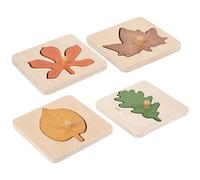 ERINGOGO 4 pièces Puzzle Forme de Cognitif Éducatif pour Garçon Fille Renforce la Relation Parent Garçon Fille Matériaux Sûrs pour Éveil Précoce des Tout Petits