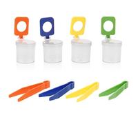 ERINGOGO 4 Pièces Réservoir d'observation kit d'explorateur pour Les Enfants conteneur de loupe d'observation Contenant de loupe pour Enfants Tasse d'observation des Insectes Plastique