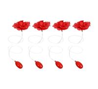 ERINGOGO 4 Pièces Rose Rouge Vaporisateur Farceur Réaliste pour Poisson Avril Halloween Fête Garçon Fille et Adultes