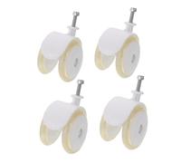 ERINGOGO 4 Pièces roulettes silencieuses poussette roue silencieuse White