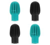 ERINGOGO 4 Pièces Silicone Drumstick Head Sleeves For Silent Practice Percussion Tips Mute Covers Lightweight Protection For Quiet Drum Sessions