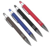 ERINGOGO 4 Pièces Stylo à Bille en Métal Pointe Tactile Présent Rentrée | Design Ergonomique, Portable à Transporter, pour Documents Papier et Journaux, Étudiants et Marketeurs