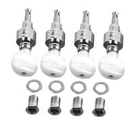 ERINGOGO 4 pièces Têtes de Machine Tuning Pegs de Remplacement Durables avec Ferrules et Bushings