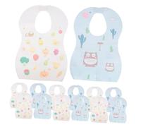 ERINGOGO 40 Pièces Bavoirs Garçon Fille Jetables Doux Absorbeurs de Bave Confortables Bavoirs Cartoon pour Alimentation Lot Garçon Fille Unisexe Styles Aléatoires