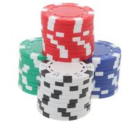 ERINGOGO 40 Pièces Jetons De Poker Ébrécher Jeu Bleu À Thème Faire La Fête Compteurs Double Face Puce en Plastique Accessoires De Puce Copeaux De Plastique Puce De Abdos