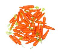 ERINGOGO 40 Pièces Mini Carottes Décoratives Réalistes pour Accessoires de Maison de Poupée Décoration de Jardin et Mise Scène Micro Paysage