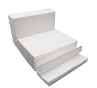 ERINGOGO 400 pièces Papier Essuie-mains Épaissi Absorbant et Résistant pour Usage Commercial et Domestique Adapté Maison Boutique Restaurant Papier Toilette Replié Blanc