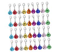 ERINGOGO 45 Pièces Pet Bells Set For Collars And Keychains Small Metal In Colors DIY Accessories For Cats Dogs Handbags And Crafting