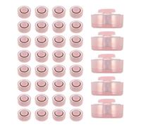 ERINGOGO 45 Roulements à Billes Rotatifs pour Éoliennes de Jardin, Paliers de Précision pour Bricolage Diy, Mini Roulements en Métal Rose, Pièces de Réparation Artisanales, Kit 45