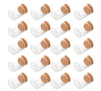 ERINGOGO 48 Fioles de Potion en Verre avec Bouchon en Liège 15ml Lot de 48 Pièces pour Projets Créatifs DIY Décoration Romantique et Bocaux à Sortilèges