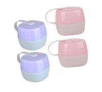 ERINGOGO 4pièces Boîte De Rangement Pour Tétines Étui De Transport Avec Design Moderne Organisateur Pratique Pour Sucettes Compatible Plupart Des Tétines Pour Déplacements