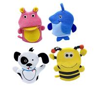 ERINGOGO 4pièces De Bain Pour Animaux Adorables Abeille Chiot Pingouin Exfoliants Pour Nettoyage Doux