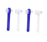 ERINGOGO 4Pièces Dents Double Face pour Prothèses Dentaires de Blanches Bleues Outil de Nettoyage pour Dents