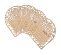 ERINGOGO 4pièces Panneau Annonce de Naissance Bois pour Prénom pour Photos de Shower et Décoration de Chambre