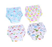 ERINGOGO 4pièces Pantalons Entraînement Pour Bébés Couches Lavables à Couches Culottes Cartoon Pour Garçon Fille Idéaux Pour Développer De Bonnes Habitudes Hygiène