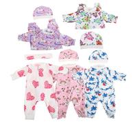ERINGOGO 5 Ensembles Vêtements et Accessoires Réalistes pour Poupées Tenues de Poupée Mix Match pour Jeu Créatif et Développement Affectif des Garçon Fille