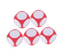 ERINGOGO 5 Pièces Dés Mousse Ronds Effaçables Grands Dés Vierges DIY pour Jeux Éducatifs Activités Scolaires et Fêtes Lot