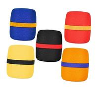 ERINGOGO 5 pièces Lot de Bonnets Mousse Épais pour Microphone Protège Mic Pratique et Durable Vent et Choc Couleurs Accessoire Micro