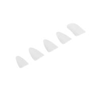 ERINGOGO 5 pièces Lute Nails Nylon Blanc Grand Modèle Confortables avec Design Ergonomique pour Adultes Accessoires pour Joueurs de Luth et Guzheng Protection Douce des Doigts