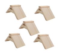 ERINGOGO 5 pièces Perchoirs Bois Naturel pour Pigeons et Oiseaux Stand de Repos Sécurisé et Confortable pour Cage à Oiseaux Occupation pour Perroquets et Pigeons