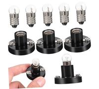ERINGOGO 5 Pièces Support Ampoule Visserie pour Expériences Physiques Douilles Électriques École avec Ampoules Kit Apprentissage Électricité Scolaire
