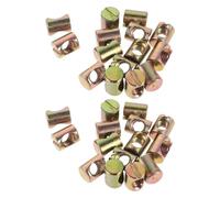 ERINGOGO 50 écrous pour lit bébé : écrous cylindriques M8 - Kit de Remplacement de vis de Fixation pour têtes de lit superposées, chaises et Meubles (0,55 po) - Couleur : doré