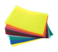ERINGOGO 50 Feuilles Feuilles de Papier Cellophane Coloré A4 en Pvc, Film Diffusant la Lumière, Facile à Modeler, pour Écoles et Créations Artisanales