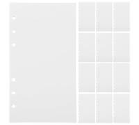 ERINGOGO 50 Feuilles Livre De Collection D'autocollants Manuel Gommettes White