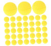 ERINGOGO 50 pièces Balles Mousse EVA Jaunes Souples et Rebondissantes pour Entraînement Extérieur Jouets Golf Compatible Garçon Fille Adultes