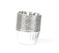 ERINGOGO 50 pièces Caissettes à Cupcakes Colorées Résistantes Chaleur Papier Aluminium Or Moules Muffins Jetables pour Pâtisserie Décorations Utilisation Polyvalente Couleur Aléatoire