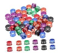ERINGOGO 50 Pièces Lot de Bague pour Pattes De Pigeon Voyageur Bague Numerotee pour Oiseau pour Pattes De Petit Oiseau