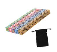 ERINGOGO 50 pièces Lot de Dés Acrylique pour Jeux de Société Coins Arrondis Coloris Dés Garçon Fille pour Loisirs et Bricolage Adaptés Maison Fêtes et Activités Intérieur comme Extérieur
