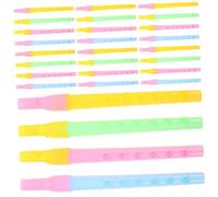 ERINGOGO 50 pièces Lot de Flûtes Enfantines Multicolores Instrument à Vent et Portable pour Débutants Musical Simple pour Apprentissage et Pratique des Garçon Fille