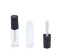 ERINGOGO 50 pièces Lot de Tubes Mini Gloss à Lèvres Rechargeables avec Applicateur Flacons Transparents Vides pour Maquillage Lèvres et Léger