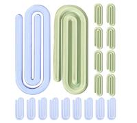 ERINGOGO 50 Pièces Trombones Plastiques Adorables Créative pour Bureau et École, Clips Petits pour Attacher Photos et Mémos Facilement