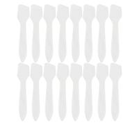 ERINGOGO 50Pcs Spatules Cosmétiques en Plastique Blanc pour Application de Masque Visage et Distribution Crème, Outil Pratique pour Maquillage DIY