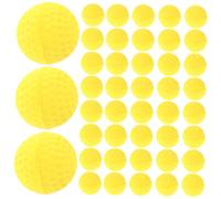 ERINGOGO 50pièces Balles Mousse Eva Jaunes Souples Et Rebondissantes pour Entraînement De Golf Intérieur Et Extérieur Jouets pour Garçon Fille Et Adultes
