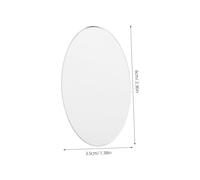 ERINGOGO 5pièces Miroirs Autocollants Ovales Pour Diy Petits Miroirs Cosmétiques Résistants Aux Rayures Pour Personnalisation Coque Téléphone