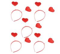 ERINGOGO 5pièces Serre-tête Forme De Cœur Pour Femmes Lot De Accessoires Pour Cheveux Décoratifs Pour Saint-valentin