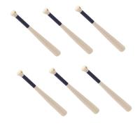 ERINGOGO 6 Pièces Batte de Baseball Miniature Chauve-Souris Miniature Jouets de Baseball pour Dollhouse Articles de Sport pour Maison de poupée Chauve-Souris Prop
