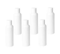 ERINGOGO 6 pièces Bouteilles Cosmétiques Vides Blanches Réutilisables avec Bouchons Étanches pour Voyage Rangement Maison et Usage Extérieur