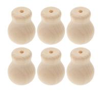 ERINGOGO 6 Pièces Bouton de Remplacement du Cordon pour Stores, Bois Beige | Cordelette et Pommeau Stores, Accessoire Robuste, Installation Facile, Nettoyage Aisé, Style Élégant