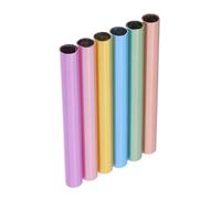 ERINGOGO 6 pièces Caps de Stylo Manucure Alliage de Zinc Cache-ongles Étanches Anti-séchage Adaptés pour Pinceaux Ongles avec Intérieur Couleurs Arc-ciel Mat