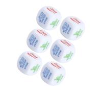 ERINGOGO 6 Pièces Dés en Acrylique Adultes pour Les Enfants Faire La Fête Comment Maison Dés Dés De Ménage De Dés Intéressant Dés Créatifs Jouets en Dés Blanche