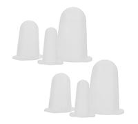 ERINGOGO 6 pièces Embouts Silicone Protection pour Douilles de Pâtisserie Couvre Embouts Réutilisables Petite Moyenne Accessoires Décoration Pâtisserie Polyvalents