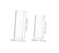 ERINGOGO 6 Pièces Guitar Slide Transparent Verre pour Guitare Électrique et Finger Slider Stable pour Basse Amélioration Sonore pour Blues Rock Jazz