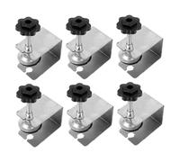 ERINGOGO 6 pièces Pinces de Serrage Acier Inoxydable pour Façade de Tiroir Fixation Robuste pour Menuiserie et Installation de Meubles Serre-joints C Polyvalents et Faciles à Utiliser